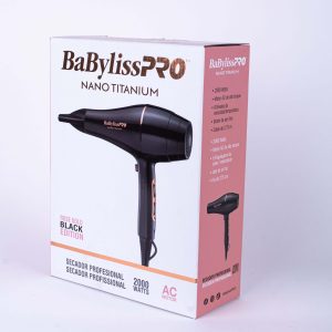 Secador de Cabelo Babyliss Pro Nano Titanium B6176UZ 220V - Preto/Rose Gold_Prime Barber Supply