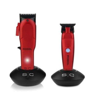 Rebel Combo Clipper Trimmer Red_Prime Barber Supply